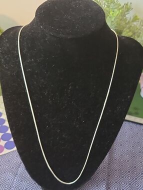 925 sterling silver snake chain necklace made in Italy.